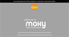 Desktop Screenshot of moxyrestaurant.com