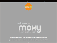 Tablet Screenshot of moxyrestaurant.com